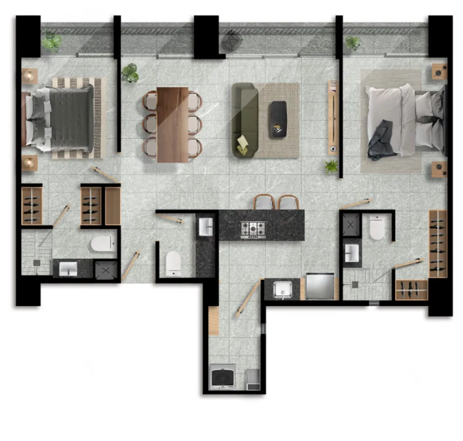 Departamento en Venta en Colomos Providencia, Guadalajara, Jalisco | NEX-247863 | iad México | Foto 7 de 7