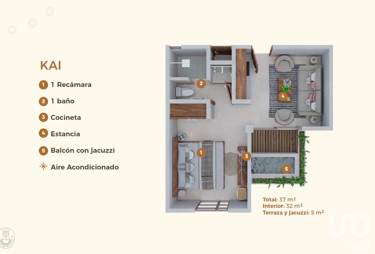 Departamento en Venta en Isla de Holbox, Lázaro Cárdenas, Quintana Roo | NEX-262382 | iad México | Foto 5 de 7