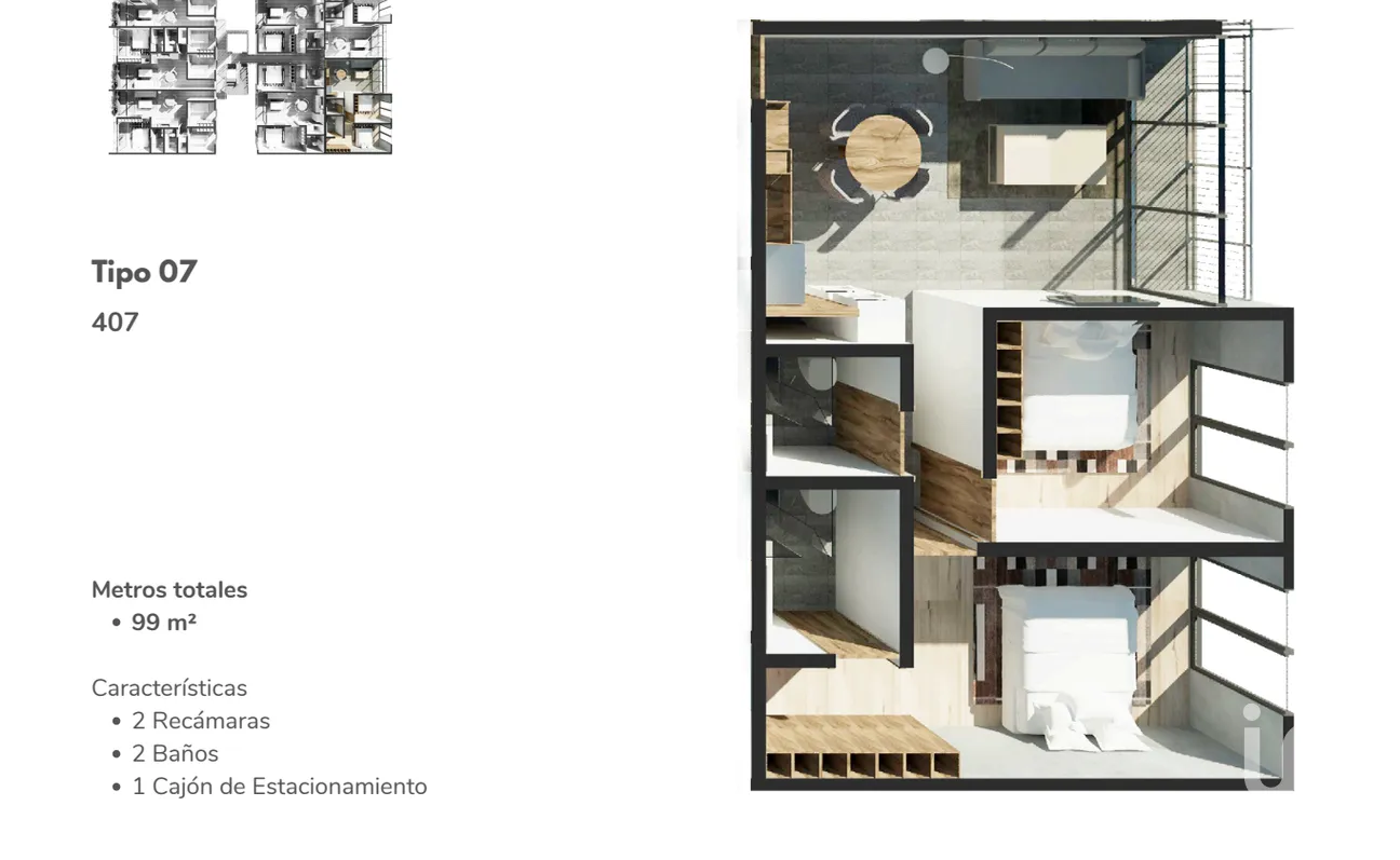 Departamento en Venta en Zacahuitzco, Benito Juárez, Ciudad de México | NEX-259712 | iad México | Foto 12 de 13
