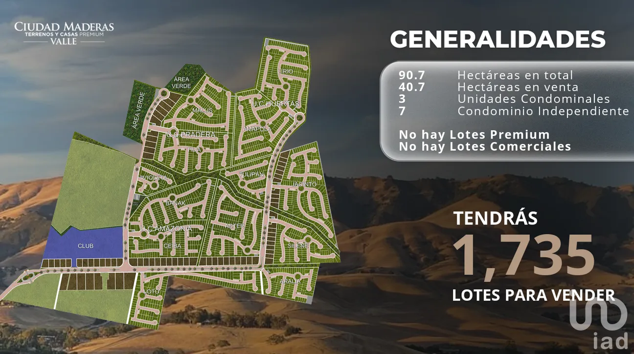 Terreno en Venta en San Miguel Amazcala, El Marqués, Querétaro | NEX-306439 | iad México | Foto 1 de 11