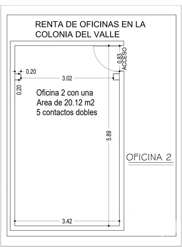 Oficina en Renta en Del Valle Centro, Benito Juárez, Ciudad de México | NEX-263224 | iad México | Foto 6 de 6