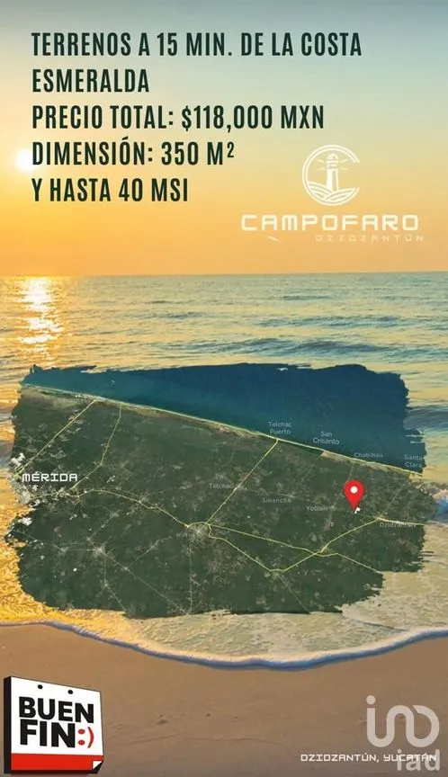 Terreno en Venta en Dzidzantún, Dzidzantún, Yucatán | NEX-189436 | iad México | Foto 1 de 1