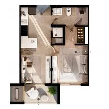 NEX-285552 - Departamento en Venta, con 1 recamara, con 1 baño, con 45 m2 de construcción en Nueva Fortaleza, CP 66195, Nuevo León.