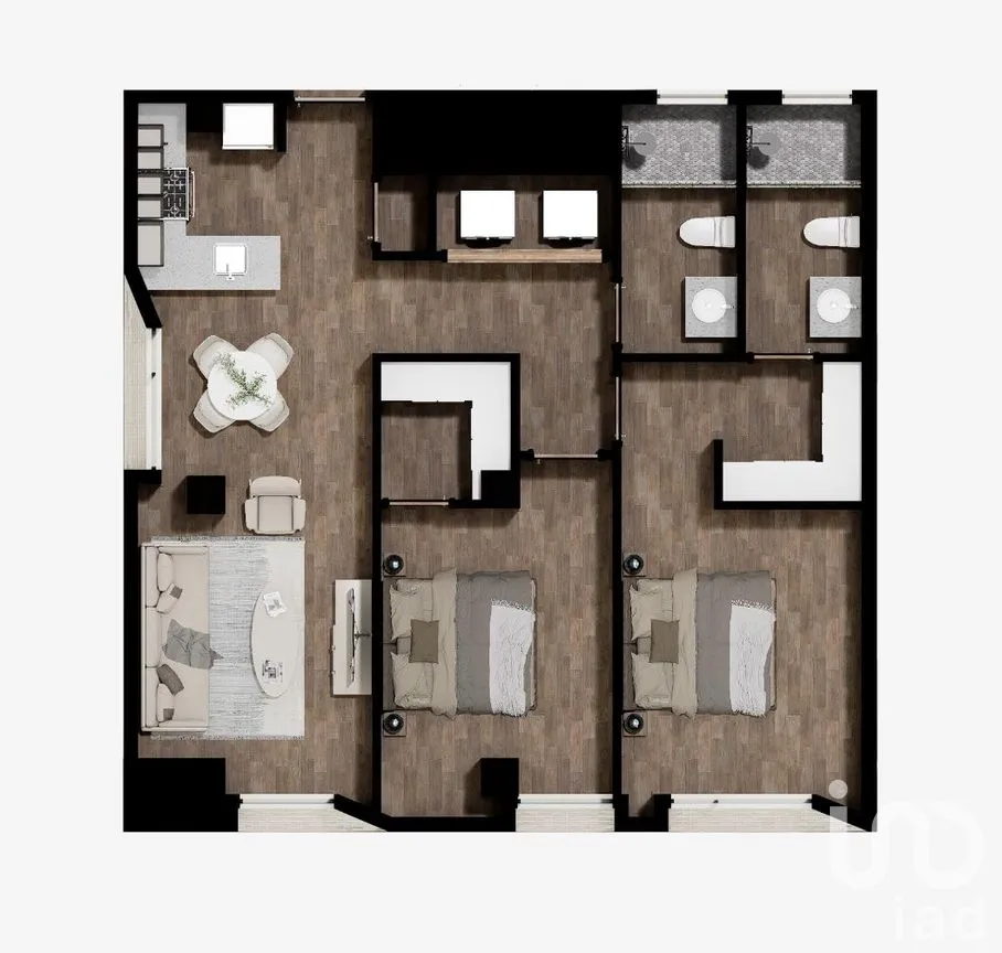 Departamento en Renta en Misión de los Lagos, Juárez, Chihuahua | NEX-261881 | iad México | Foto 2 de 23