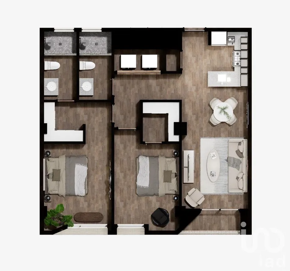 Departamento en Renta en Misión de los Lagos, Juárez, Chihuahua | NEX-261881 | iad México | Foto 3 de 23