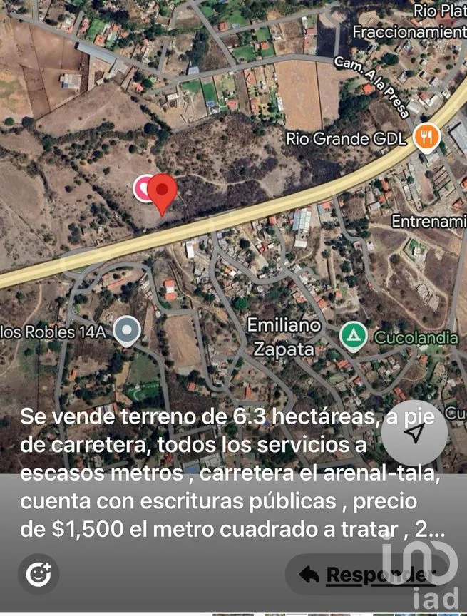Terreno en Venta en Emiliano Zapata, El Arenal, Jalisco | NEX-263598 | iad México | Foto 12 de 13