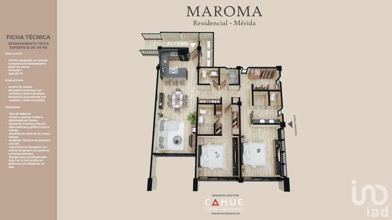 Departamento en Venta en Temozón, Temozón, Yucatán | NEX-213489 | iad México | Foto 4 de 4