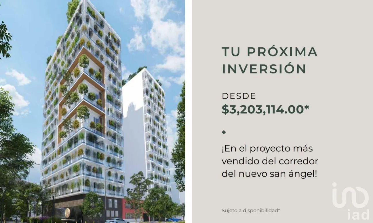 Departamento en Venta en Merced Gómez, Álvaro Obregón, Ciudad de México | NEX-246805 | iad México | Foto 1 de 10