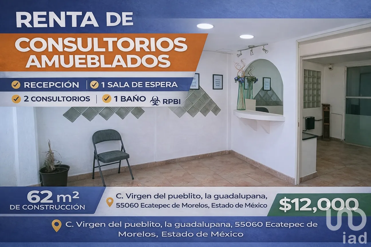 Casa en Renta en La Guadalupana, Ecatepec de Morelos, México | NEX-262644 | iad México | Foto 1 de 9