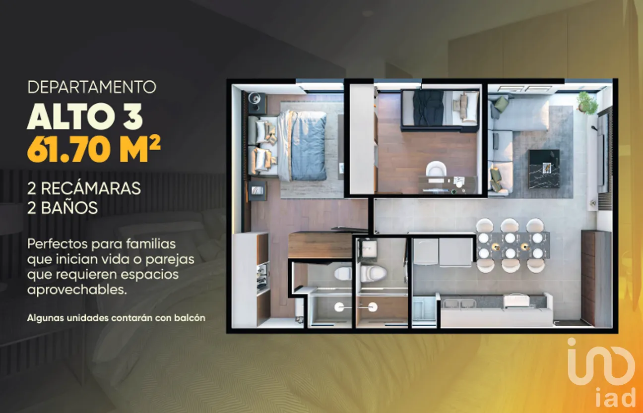 Departamento en Venta en La Perla, Guadalajara, Jalisco | NEX-290009 | iad México | Foto 5 de 18