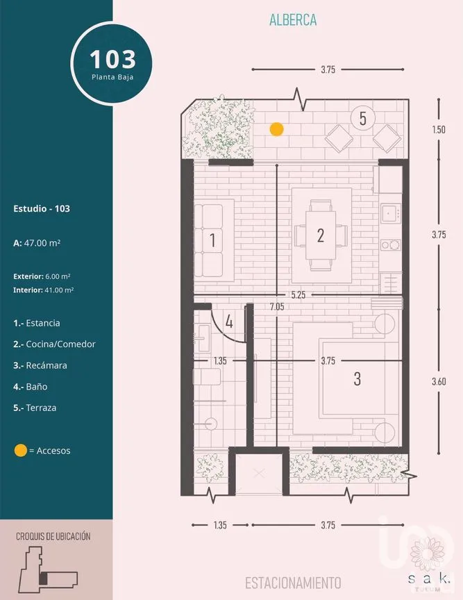Departamento en Renta en La Veleta, Tulum, Quintana Roo | NEX-247903 | iad México | Foto 8 de 8