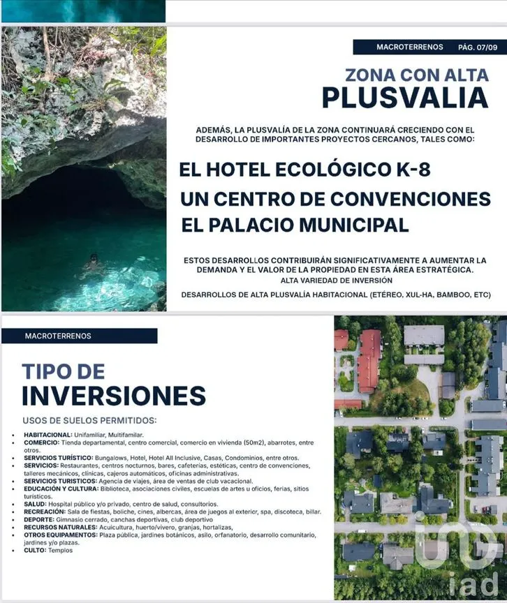 Terreno en Venta en Puerto Morelos, Puerto Morelos, Quintana Roo | NEX-244570 | iad México | Foto 1 de 5