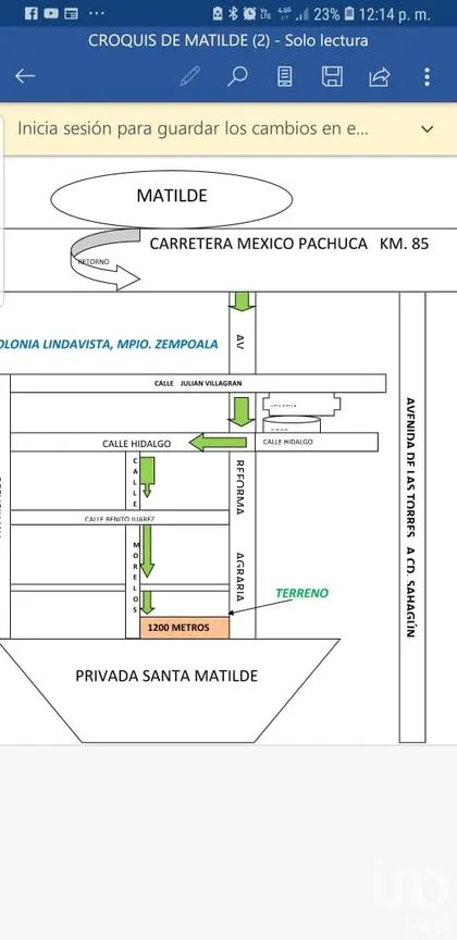 Terreno en Venta en Jagüey de Téllez (Estación Téllez), Zempoala, Hidalgo | NEX-250364 | iad México | Foto 2 de 6