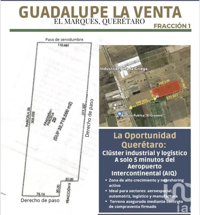 Terreno en Venta en Guadalupe la Venta, El Marqués, Querétaro | NEX-251834 | iad México | Foto 2 de 3