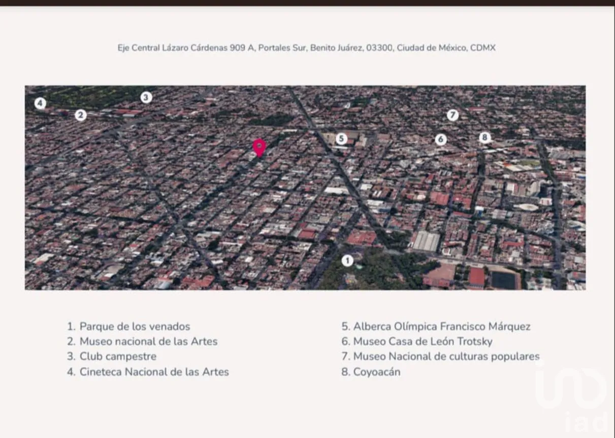 Departamento en Venta en Portales Sur, Benito Juárez, Ciudad de México | NEX-260757 | iad México | Foto 3 de 10