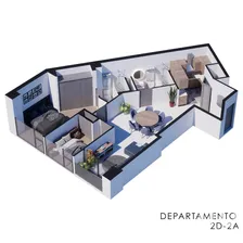 NEX-260057 - Departamento en Venta, con 2 recamaras, con 2 baños, con 65 m2 de construcción en 8 de Agosto, CP 01180, Ciudad de México.