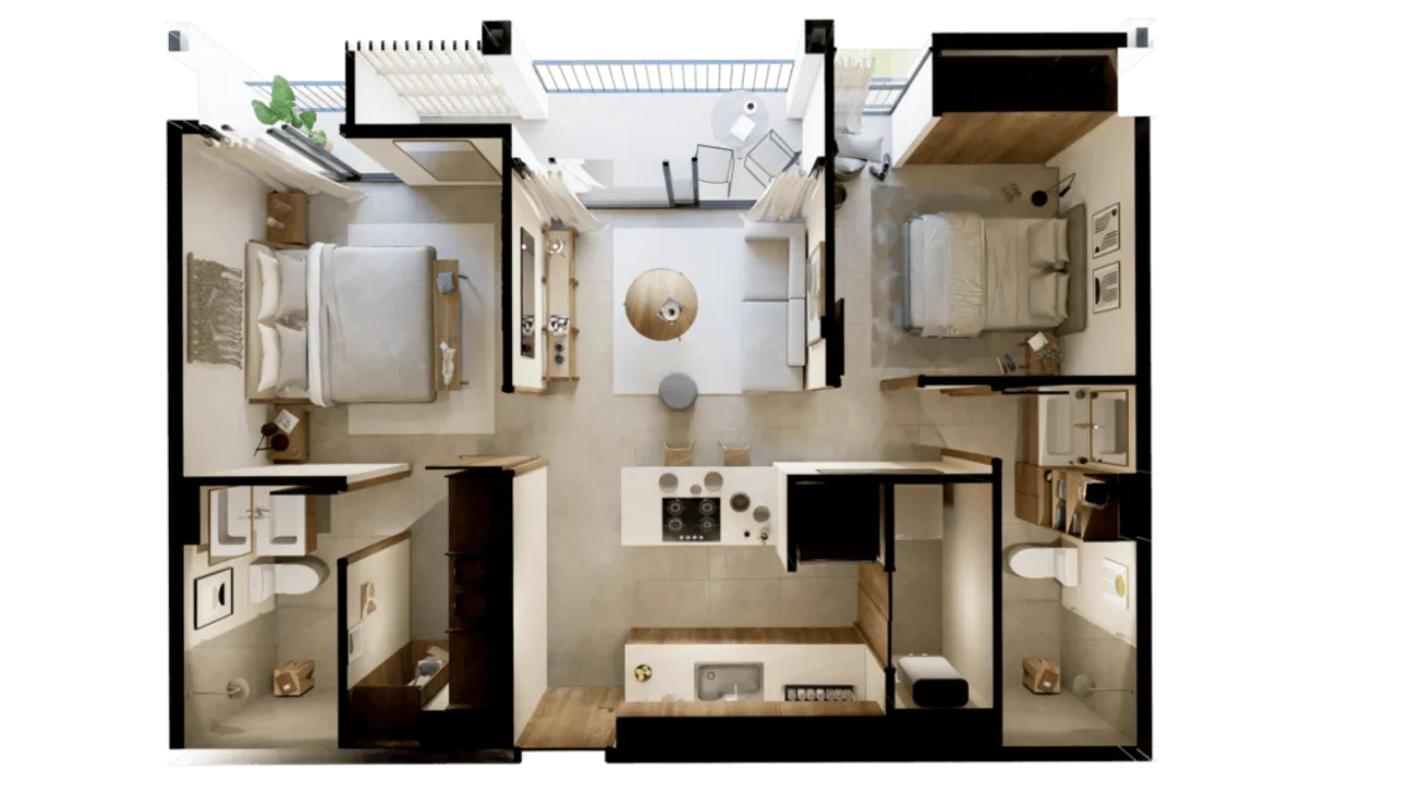 Departamento en Venta en Arbolada, Benito Juárez, Quintana Roo | NEX-297213 | iad México | Foto 7 de 27