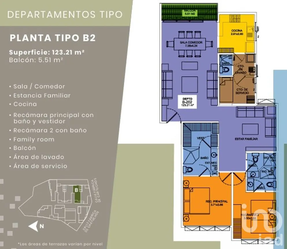 Departamento en Venta en Lomas del Chamizal, Cuajimalpa de Morelos, Ciudad de México | NEX-271760 | iad México | Foto 19 de 19