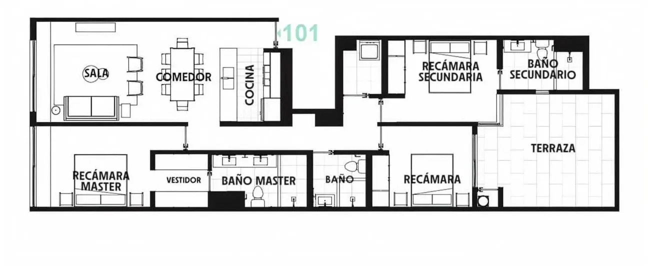 Departamento en Venta en Roma Norte, Cuauhtémoc, Ciudad de México | NEX-300033 | iad México | Foto 10 de 10