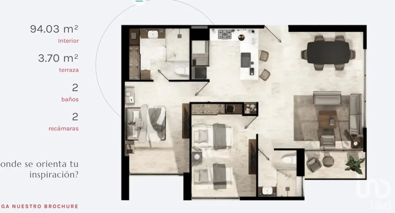 Departamento en Venta en Puerta las Lomas, Zapopan, Jalisco | NEX-289734 | iad México | Foto 21 de 22