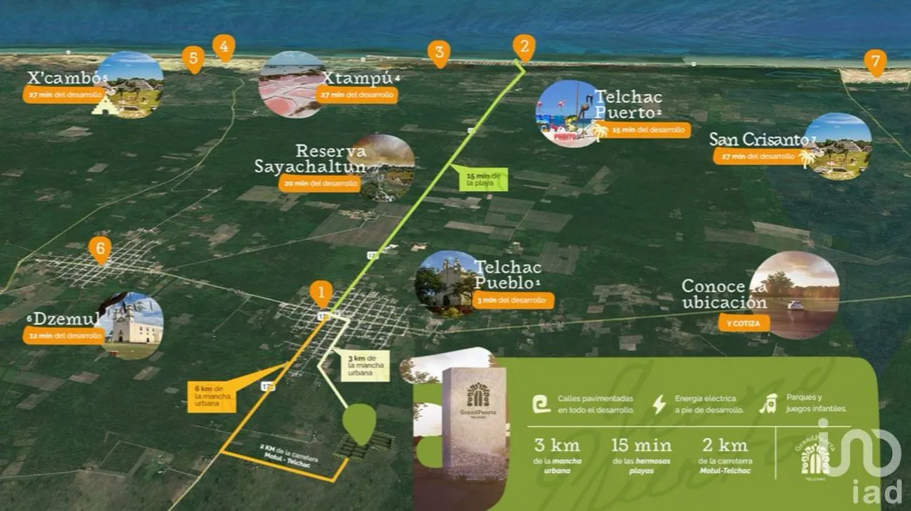 Terreno en Venta en Centro Telchac Pueblo, Telchac Pueblo, Yucatán | NEX-205119 | iad México | Foto 1 de 7