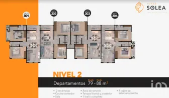 NEX-154676 - Departamento en Venta, con 2 recamaras, con 1 baño, con 82 m2 de construcción en Las Palomas, CP 42186, Hidalgo.