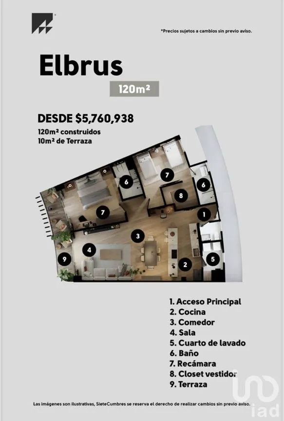 Departamento en Venta en Quintas de San José, Juárez, Chihuahua | NEX-235033 | iad México | Foto 11 de 11