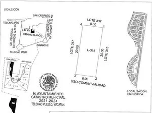 NEX-49404 - Terreno en Venta en Telchac Puerto, CP 97407, Yucatán.