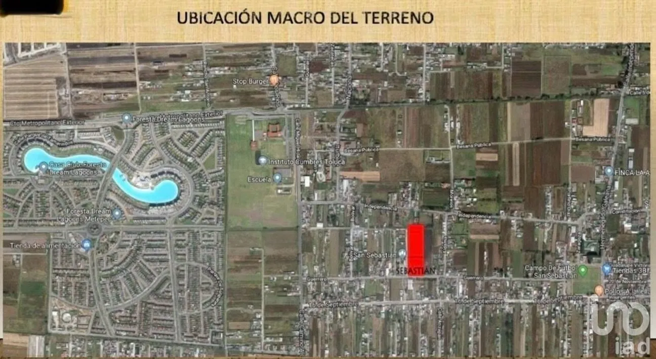 Terreno en Venta en San Sebastián, Metepec, Estado De México | NEX-230074 | iad México | Foto 2 de 7