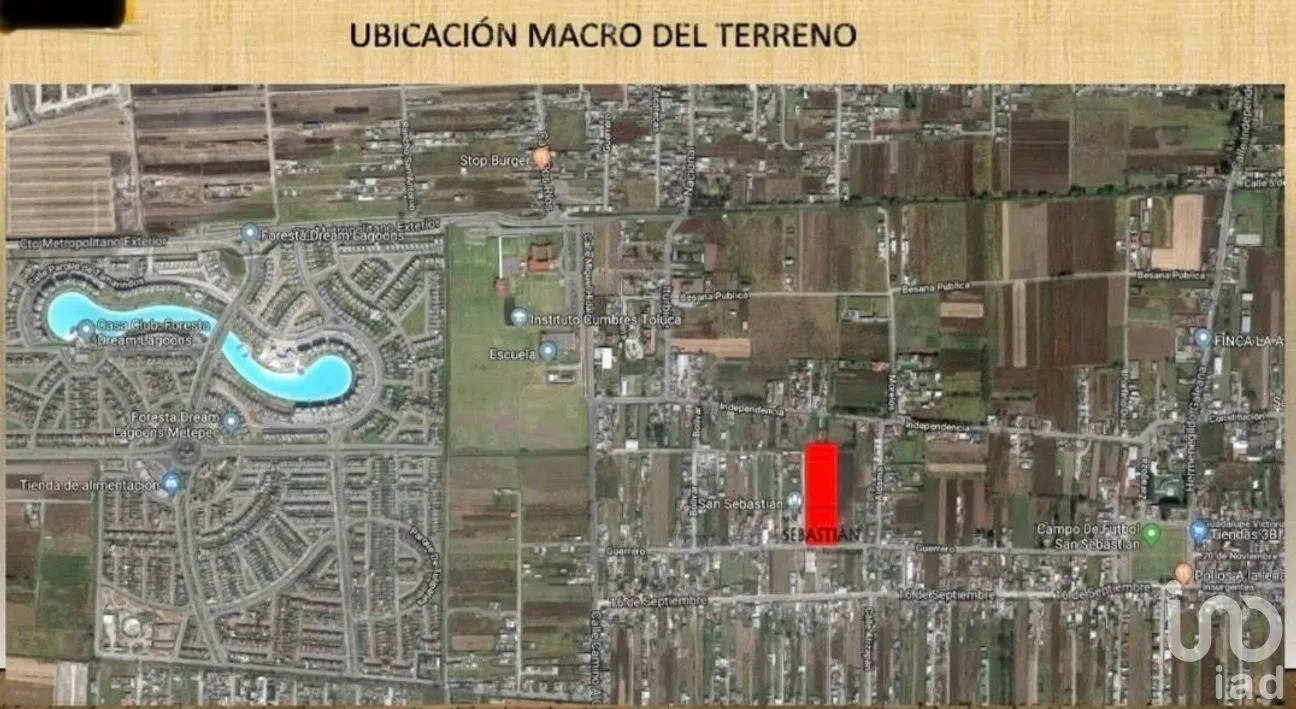 Terreno en Venta en San Sebastián, Metepec, Estado de México | NEX-277390 | iad México | Foto 2 de 7
