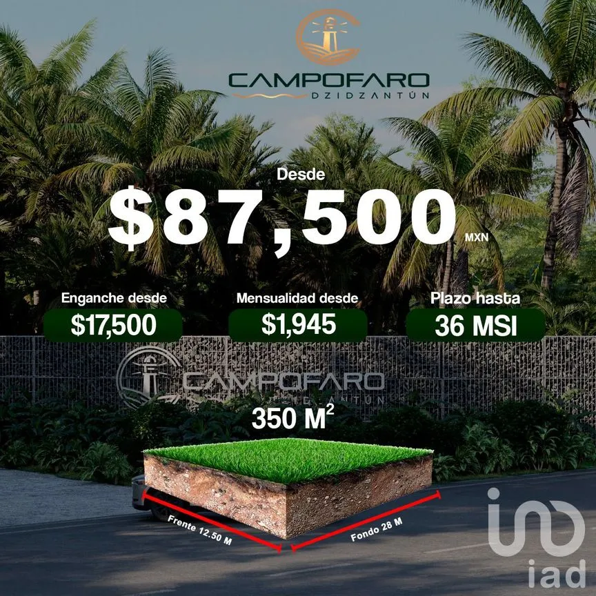 Terreno en Venta en Dzidzantún, Dzidzantún, Yucatán | NEX-156305 | iad México | Foto 1 de 3
