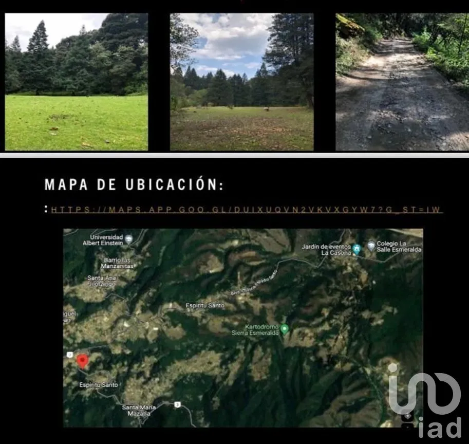 Terreno en Venta en Santa María Mazatla, Jilotzingo, Estado De México | NEX-230009 | iad México | Foto 5 de 5