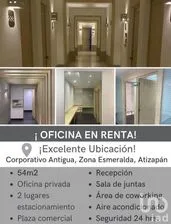 NEX-230029 - Oficina en Renta, con 54 m2 de construcción en Valle Escondido, CP 52937, Estado De México.