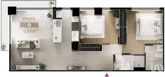 NEX-227420 - Departamento en Venta, con 2 recamaras, con 2 baños, con 162.35 m2 de construcción.