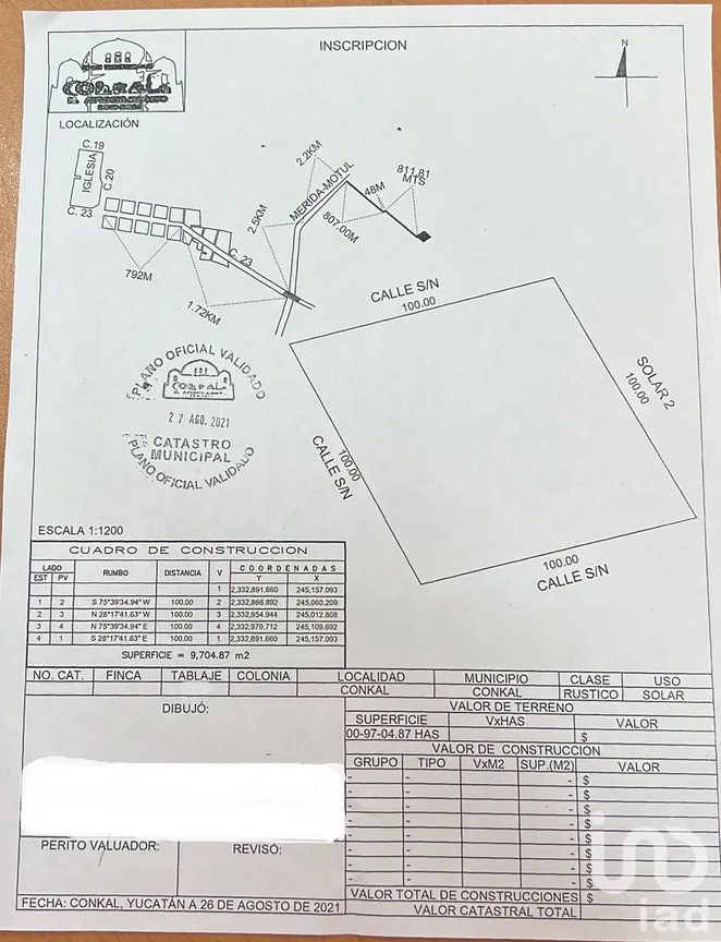Terreno en Venta en Conkal, Conkal, Yucatán | NEX-232629 | iad México | Foto 2 de 9