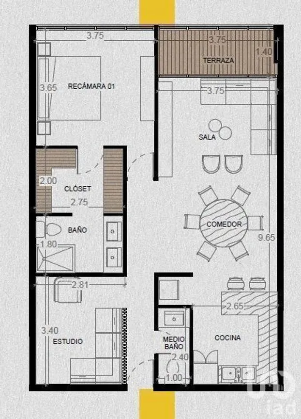 Departamento en Venta en Santa Gertrudis Copo, Mérida, Yucatán | NEX-232643 | iad México | Foto 8 de 19