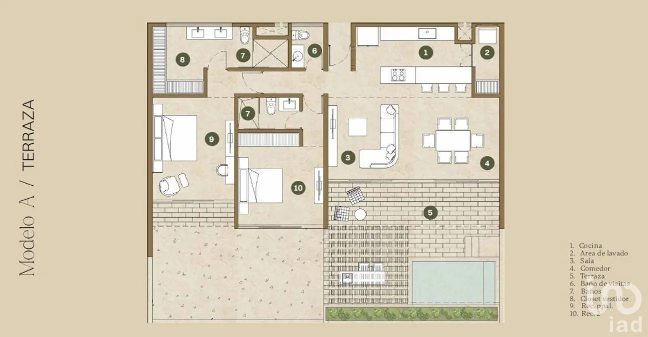 Departamento en Venta en San Ramon Norte, Mérida, Yucatán | NEX-232683 | iad México | Foto 5 de 16