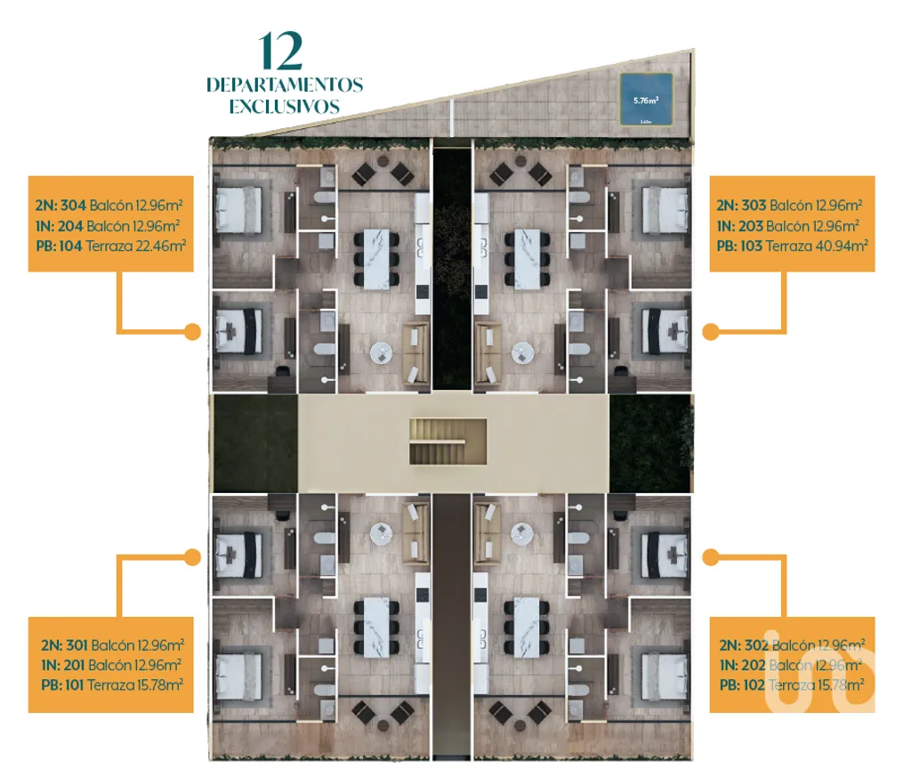 Departamento en Venta en Temozon Norte, Mérida, Yucatán | NEX-232686 | iad México | Foto 13 de 17