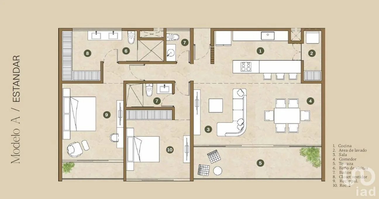 Departamento en Venta en San Ramon Norte, Mérida, Yucatán | NEX-232687 | iad México | Foto 5 de 16