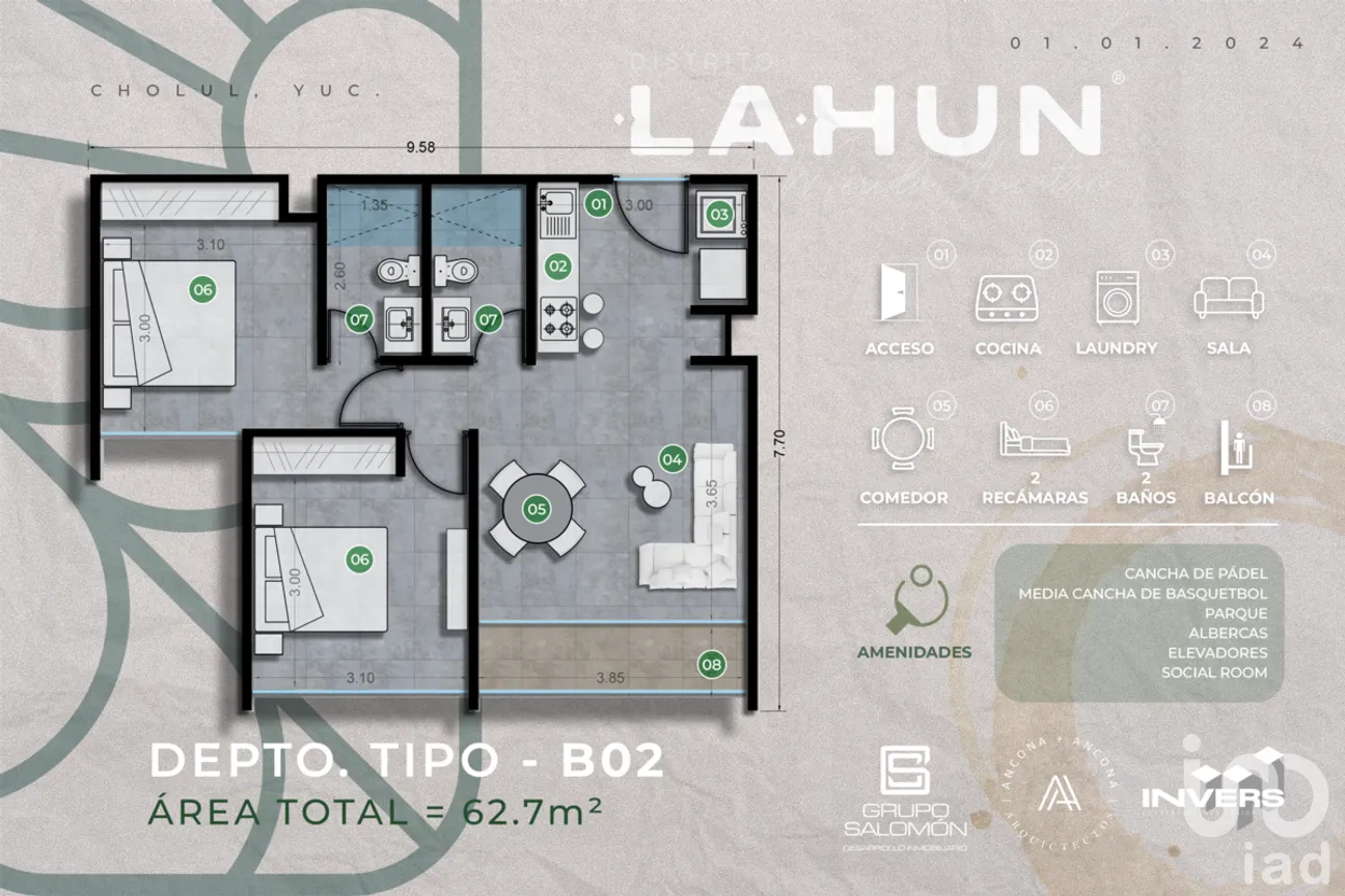 Departamento en Venta en San Pedro Cholul, Mérida, Yucatán | NEX-232795 | iad México | Foto 11 de 20
