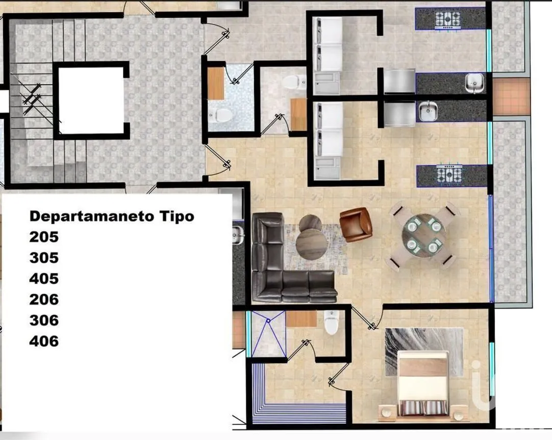 Departamento en Venta en Prados Tepeyac, Zapopan, Jalisco | NEX-230196 | iad México | Foto 4 de 34