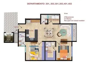 NEX-230209 - Departamento en Venta, con 2 recamaras, con 2 baños, con 94 m2 de construcción en Prados Tepeyac, CP 45050, Jalisco.