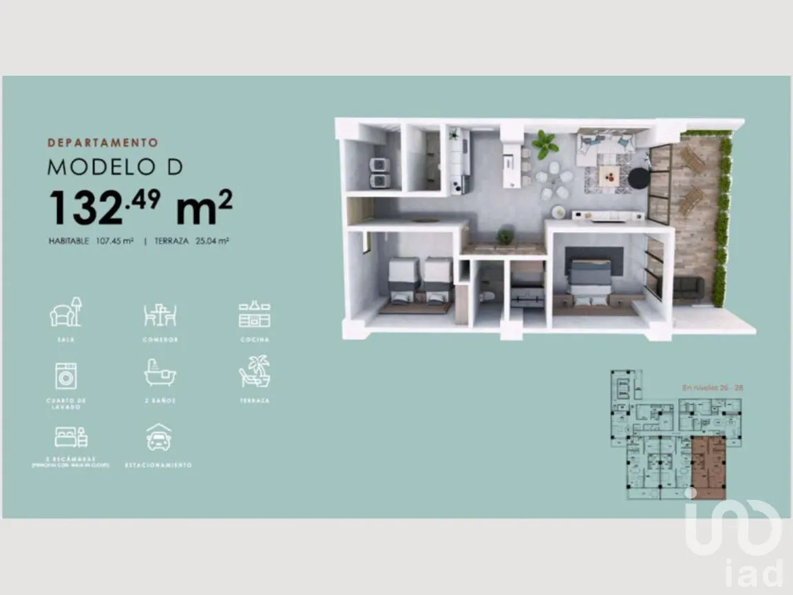 Departamento en Venta en Telleria, Mazatlán, Sinaloa | NEX-273455 | iad México | Foto 11 de 34