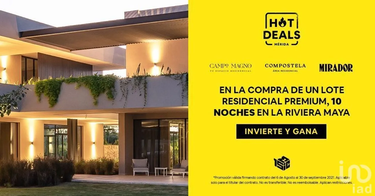 Terreno en Venta en Tamanché, Mérida, Yucatán | NEX-267532 | iad México | Foto 1 de 16