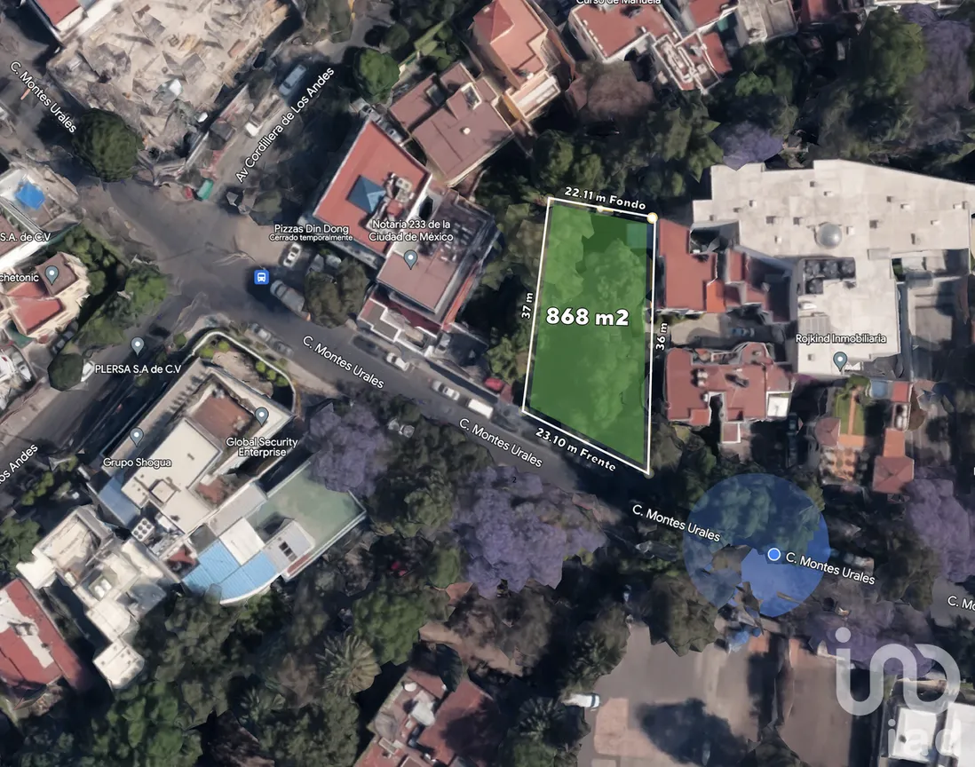 Terreno en Venta en Lomas de Chapultepec, Miguel Hidalgo, Ciudad de México | NEX-227008 | iad México | Foto 1 de 30