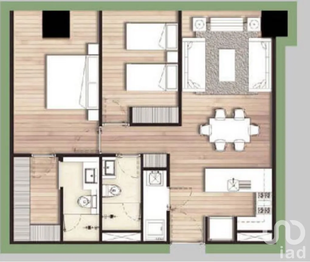 Departamento en Venta en Lomas de Vista Hermosa, Cuajimalpa de Morelos, Ciudad de México | NEX-275872 | iad México | Foto 4 de 4