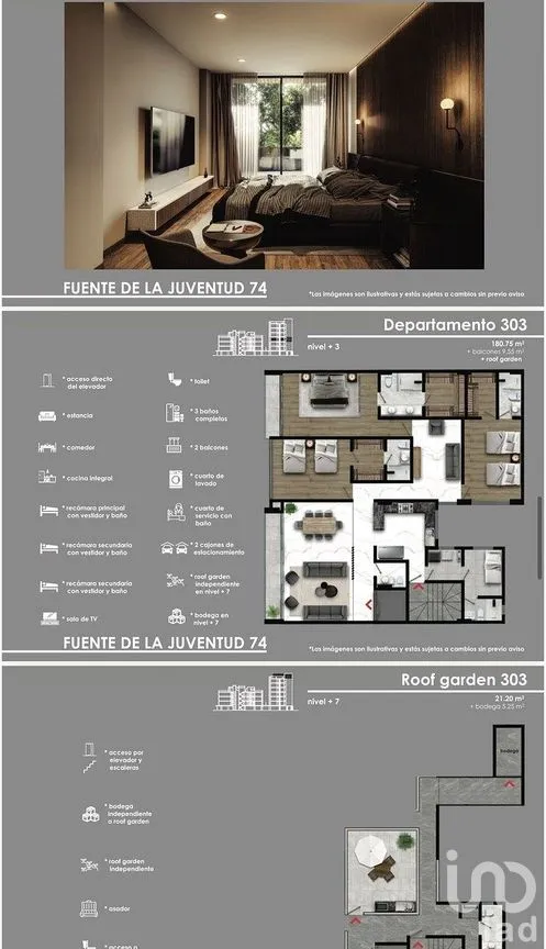 Departamento en Venta en Lomas de Tecamachalco, Naucalpan de Juárez, Estado de México | NEX-292373 | iad México | Foto 12 de 14