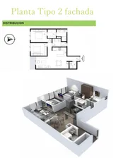 NEX-289417 - Departamento en Venta, con 2 recamaras, con 2 baños, con 79.9 m2 de construcción en Piedad Narvarte, CP 03000, Ciudad de México.