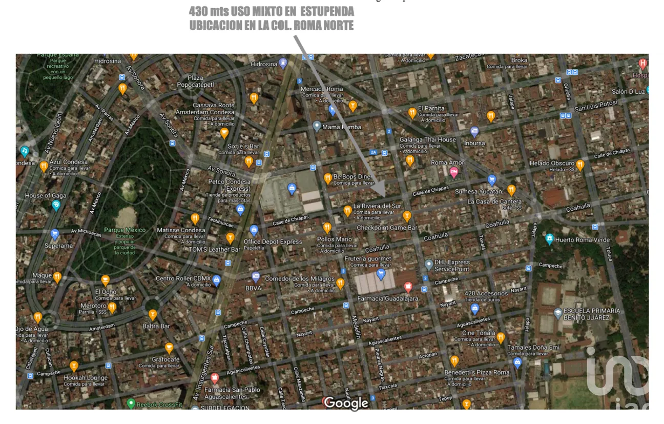 Terreno en Venta en Roma Norte, Cuauhtémoc, Ciudad de México | NEX-280684 | iad México | Foto 1 de 1