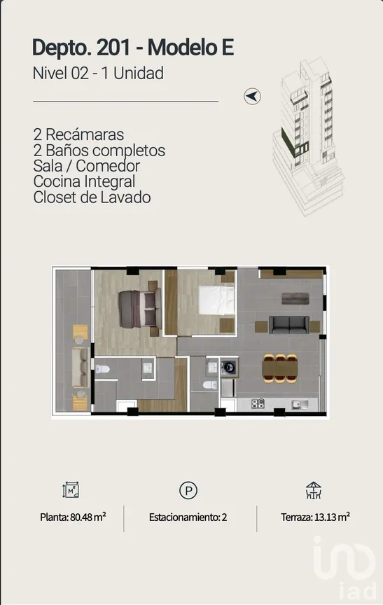 Departamento en Venta en Providencia 1a Secc, Guadalajara, Jalisco | NEX-276596 | iad México | Foto 13 de 20